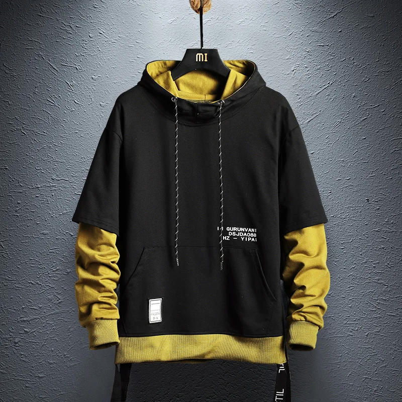 Hoodie Sweatshirt Mens Hip Hop Pullover Hoodies Streetwear Casual Fashion Clothes colorblock hoodie cotton Hoodie Sweatshirt Mens Hip Hop Pullover Hoodies Streetwear Casual Fashion Clothes colorblock hoodie cotton