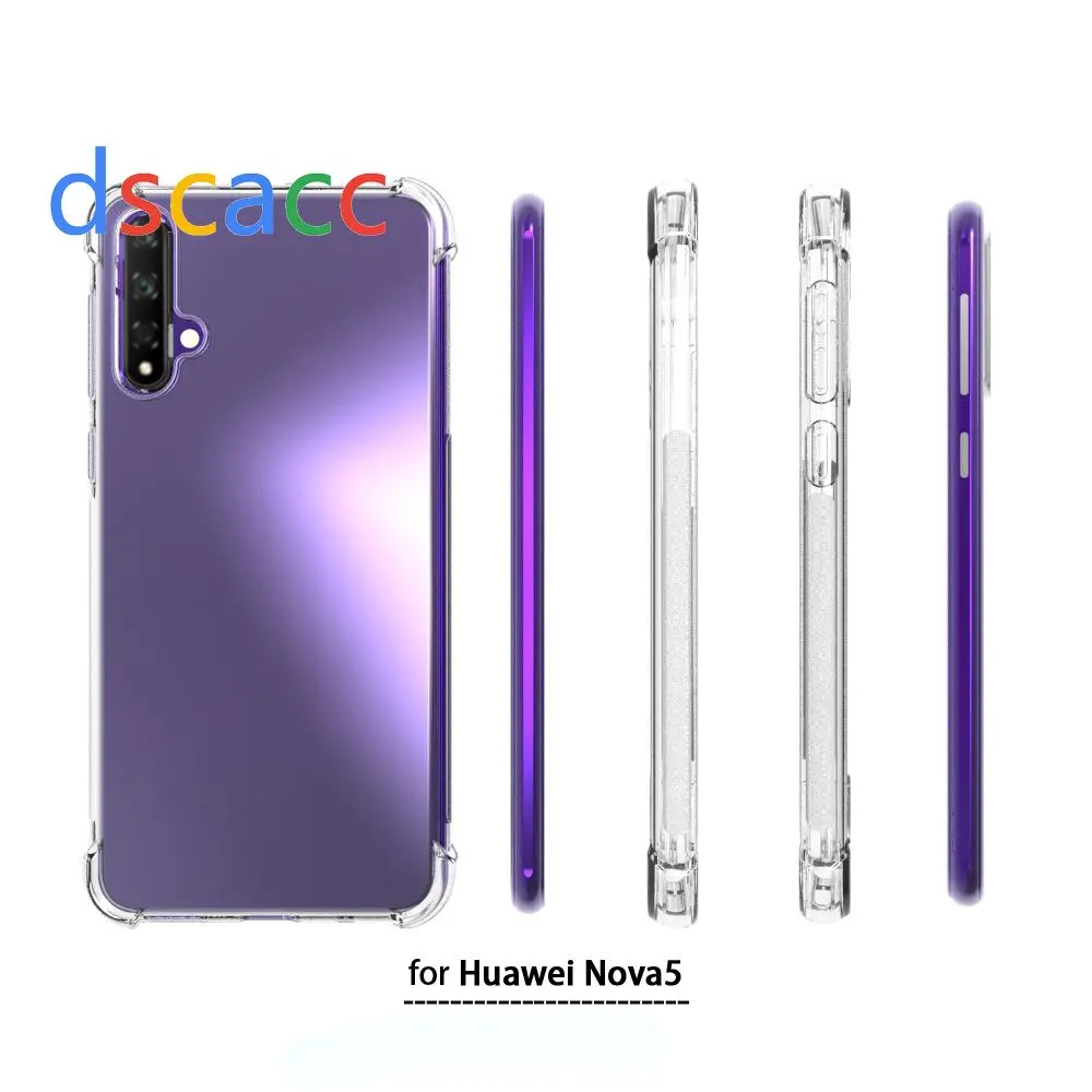 Чехол из ТПУ с воздушной подушкой DSCACC для huawei Nova 5 Nova 5i Pro Lite Y9 Prime mate 30 Lite P Smart Plus 100 шт
