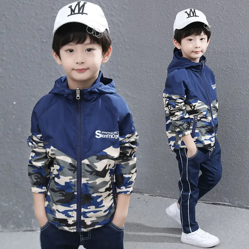 

BOY'S Autumn Clothing Coat 2019 New Style Korean-style Middle And Large CHILDREN'S Garment Boy Casual Thin Type for Spring And A
