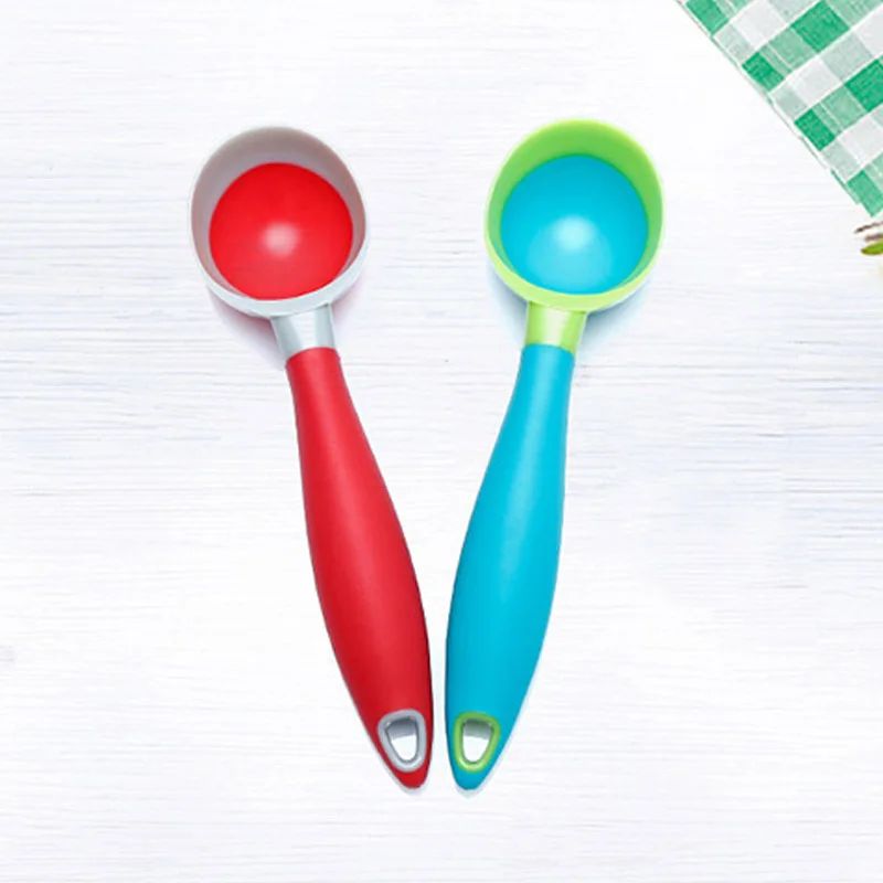 

Baby Feeding Spoon Watermelon Meat Digging Spoon Fruit Vegetable Mash Tool Ice Cream Spoon Multifunction Anti-slip Kid Tableware