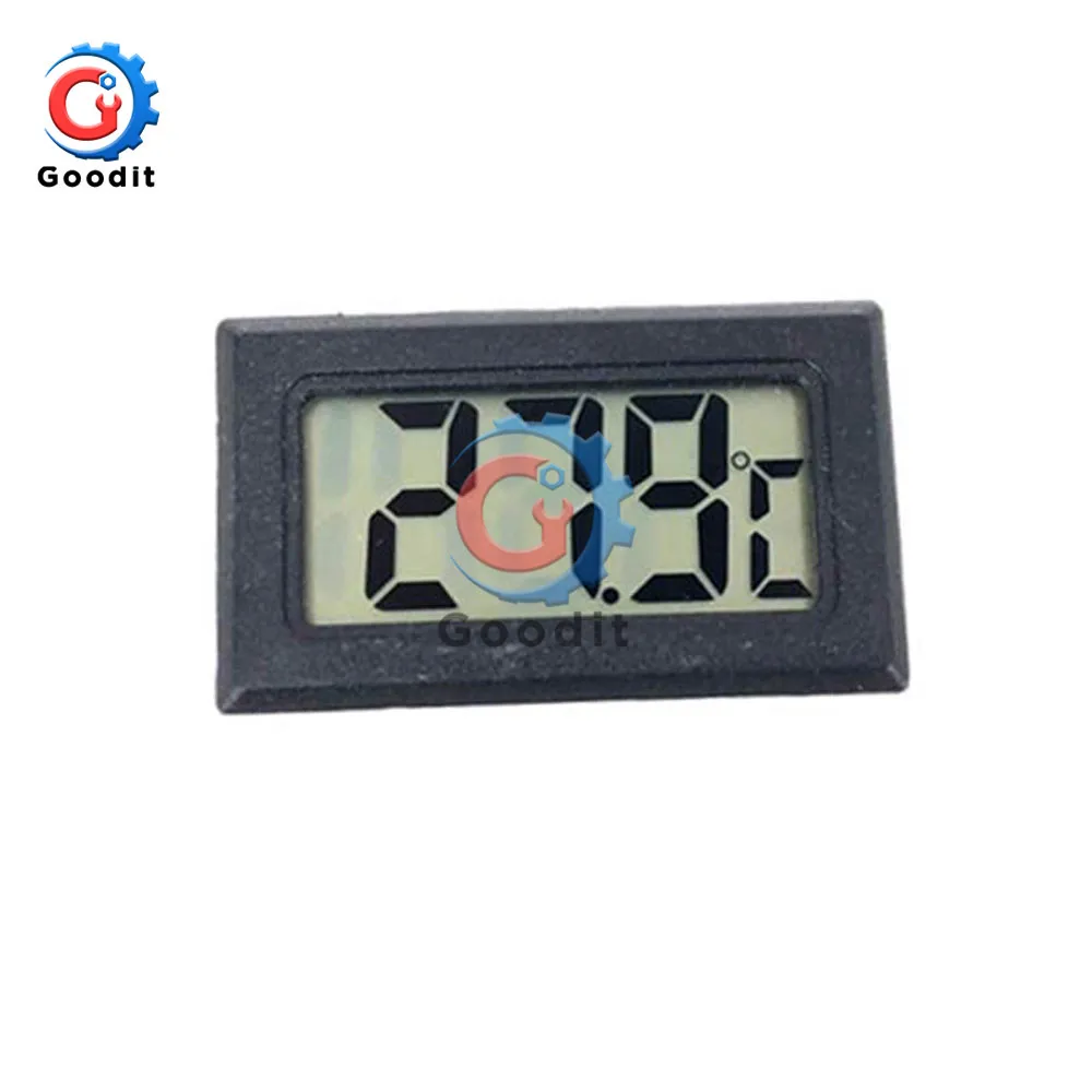 Black Mini Digital LCD Indoor Convenient Temperature Sensor Humidity Meter Thermometer Hygrometer Gauge indoor outdoor LCD Digital - Цвет: Black