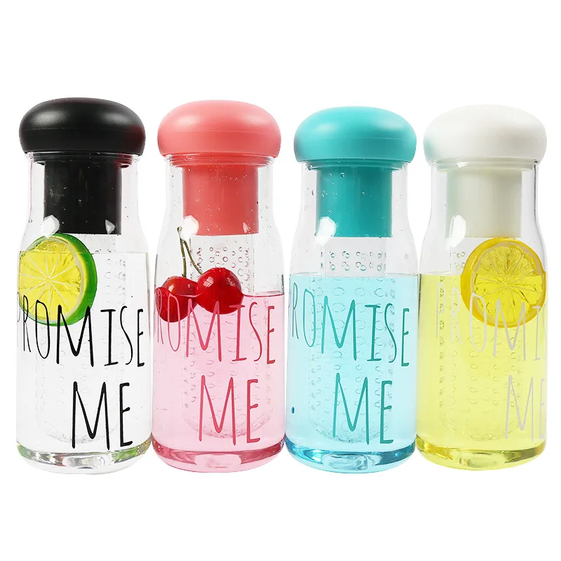 750ml Creative Fruit Drink Juice Bottle Plastic Infuser Outdoor Bottle with Filter Leakproof Sport Hiking Camping Water Bottles