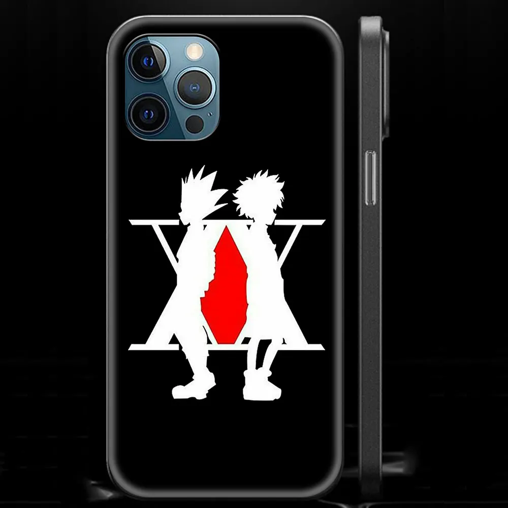 case iphone 13 pro  hunter x hunter Anime Hisoka Morow Luxury Phone Case For iPhone 13 12 11 Pro MAX XR X SE XS 7 8 Plus Soft Black Cover Fundas 13 pro cases