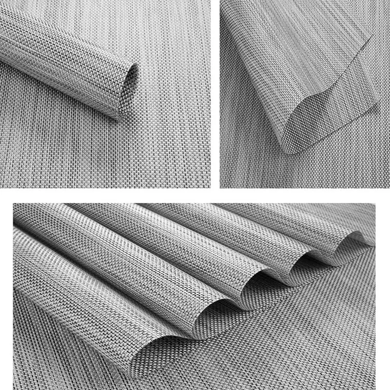 Placemats Gray Place Mats Placemats Wipeable Easy To Clean Table Placemats Set Of 6 for Dining Kitchen Restaurant Table