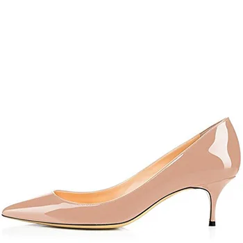 

12CM patent leather high-heeled shoes women's heel pointed pattern women's shoes color thin shoes