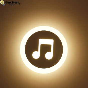 

modern Nordic Wall Lamp sconces kids bedside room fixture LED sconced Light Cartoon Aisle Porch balcony Music White Decoration