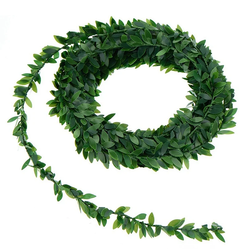 

7.5M Artificial Ivy Garland Foliage Green Leaves Simulated Vine For Wedding Party Ceremony Diy Headbands