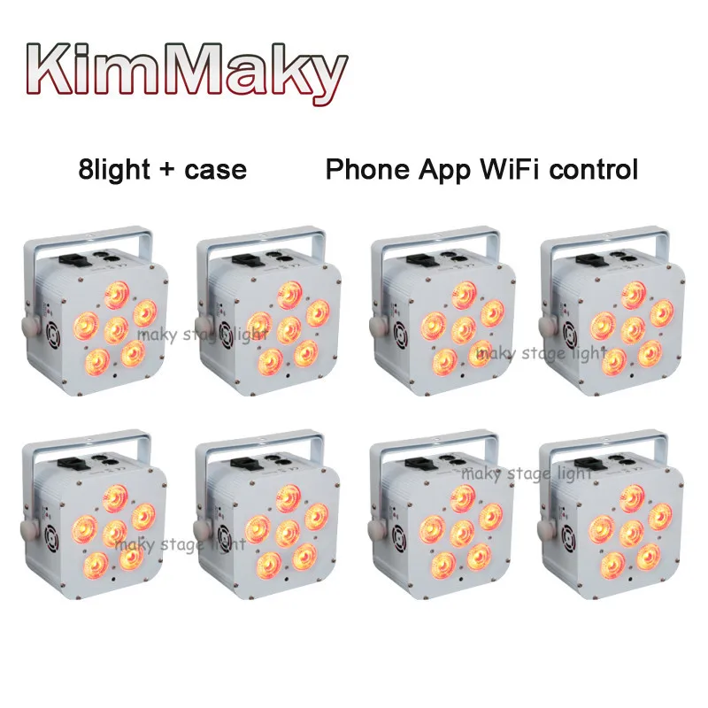 Беспроводная подсветка maky prolight cube MQ-119A G 6x18 Вт 8 шт. чехол 2 4 четыре