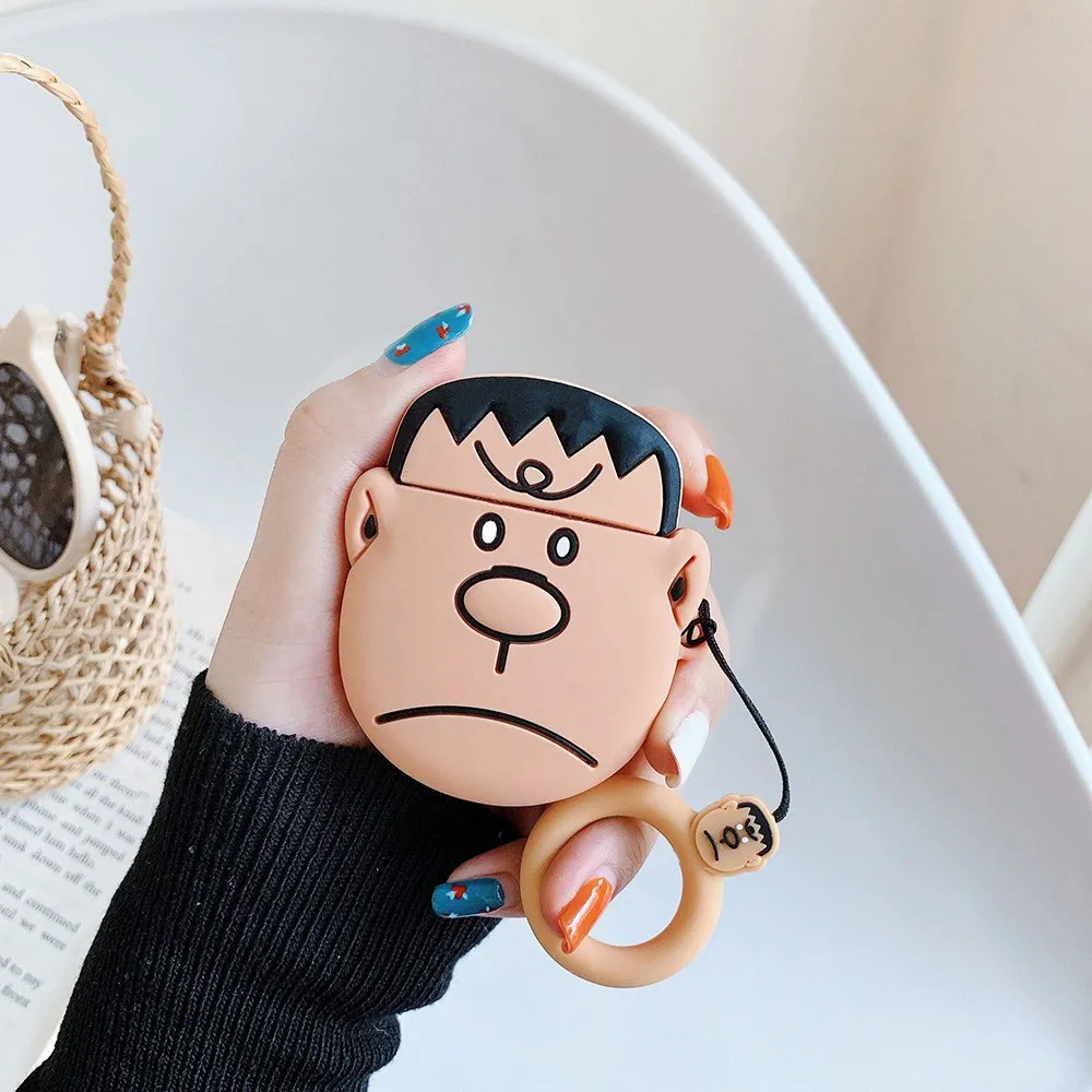 GJ0230 Наушники в форме мыши Микки Минни чехол для Airpods 1 2 Силиконовый мягкий чехол для наушников Bluetooth чехол Airpods 1 2 зарядная коробка - Цвет: GJ0230