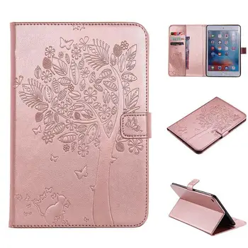 

Flip Stand Cat Tree Pattern Cases For iPad mini 4 Cover For Apple iPad mini4 Case High quality PU Leather Funda Skin Shell