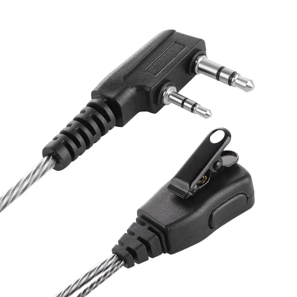 ALLOYSEED 180 градусов поворотный Заушник гарнитура с микрофоном PTT для Kenwood радио Baofeng