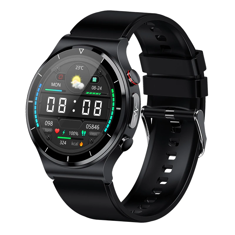 2022 Thermometer Smart Watch 360*360 HD Full Touch Screen ECG Heart Rate Monitor Blood Oxygen Sports Smartwatch Weather Forecast 
