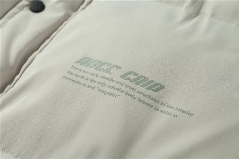 Japanese-style Men'S Wear Winter New Style Popular Brand Solid Color down Coat Thick Warm Stand Collar Cotton Coat Cotton-padded
