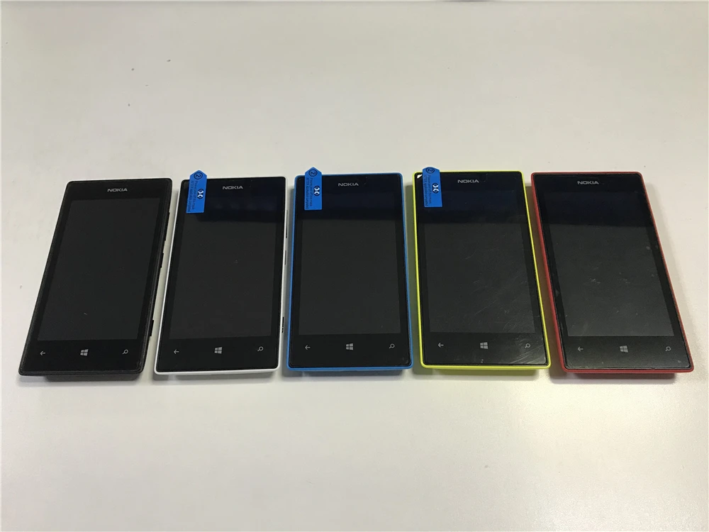 Original Nokia Lumia 520 Dual Core 4.0 Inches 3G WIFI GPS 5MP Camera 512MB RAM 8GB ROM Unlocked Mobile Phones apple refurbished iphone