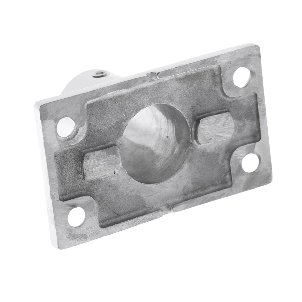 2x Boat Hand Rail Fitting 90 Deg 7/8' Stanchion Base Marine Stainless Steel