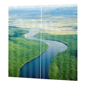 

Top Blackout Curtain Panel Window Screening Window Drapes 170*200cm FJ35Elegant Room Decorative Curtains