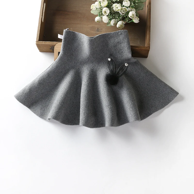 TONGMAO Girls skirts autumn and winter new children's princess TUTU knitting mini skirt baby child short skirt wear
