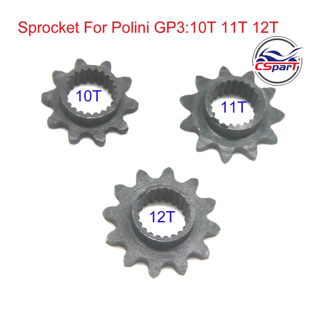 10 11 12 Tooth 10T 11T 12T 25H Front Sprocket For Polini GP3 39CC Water  Cooled Mini Moto Pocket Bike Parts - AliExpress