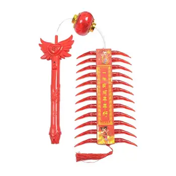 

Light-up Toy LED Simulation Firecracker Lantern Vintage Christmas Hand Lamp