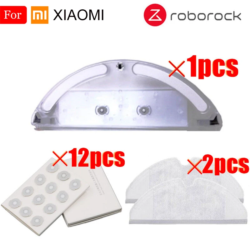 Dry+Wet Mopping Cloths Pad Kits For   i Roborock S50 Robot Vacuum Cleaner 2x 