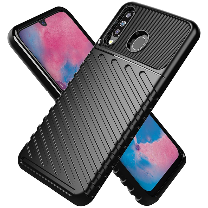 Чехол для Samsung Galaxy A40s мягкая силиконовая резиновая Противоударная задняя крышка