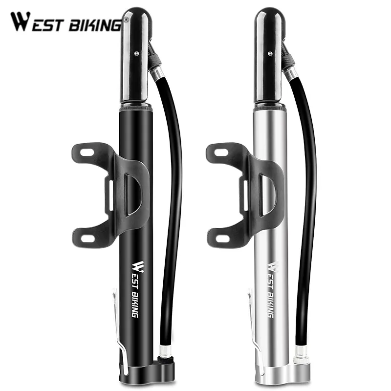 

WEST BIKING велосипедный воздушный насос, мини напольный насос для шин, велосипедный насос из алюминиевого сплава, клапан AV/FV, для горного и дорожного велосипеда, для шаров 120PSI