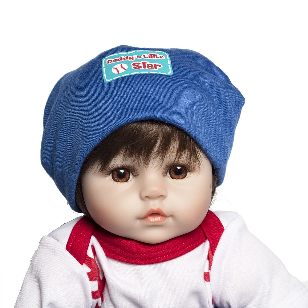 Pickwoo 18 дюймов 48 см bebes Baby reborn doll Мягкие силиконовые куклы для девочек Boneca Reborn Brinquedos Bonecas подарки на день детей игрушки