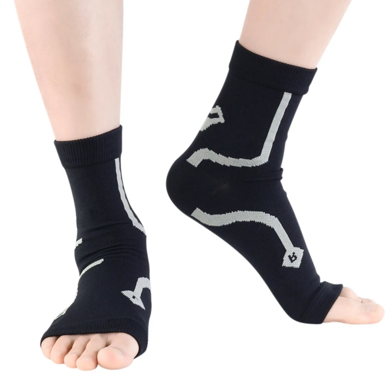 Компрессионный рукав для женщин/мужчин тонкие дышащие анти-пот лодыжки Поддержка носки покрытие для подошвенного фасциита
