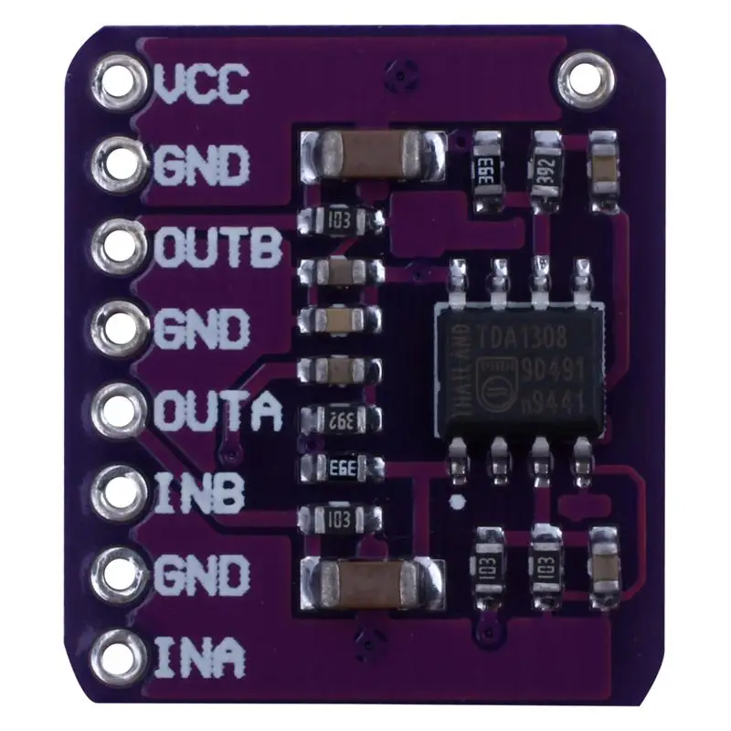 

5pcs CJMCU-1308 Class AB stereo headphone driver audio module TDA1308