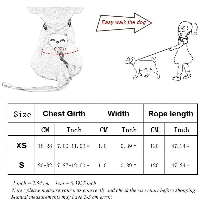 Ошейник для кошки собаки поводок регулируемый нейлоновый питомца котенок