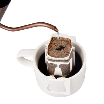 

50pcs/Set Portable Teabags Drip Coffee Cup Filter Bags Hanging Cup Coffee Filters Disposable Paper Tea Infuser