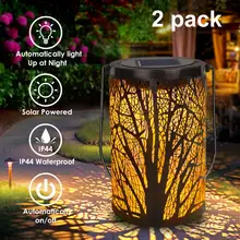 Водонепроницаемый Солнечный садовый светильник s подвесной садовый декоративный светильник для патио наземная дорога Солнечный светодиодный светильник теплый белый газон