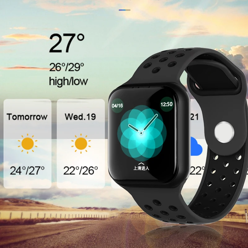 IP68 Водонепроницаемые F8 Bluetooth умные часы с монитором сердечного ритма Смарт-часы 1,3 дюймов экран расстояние шагов калории спортивные умные часы