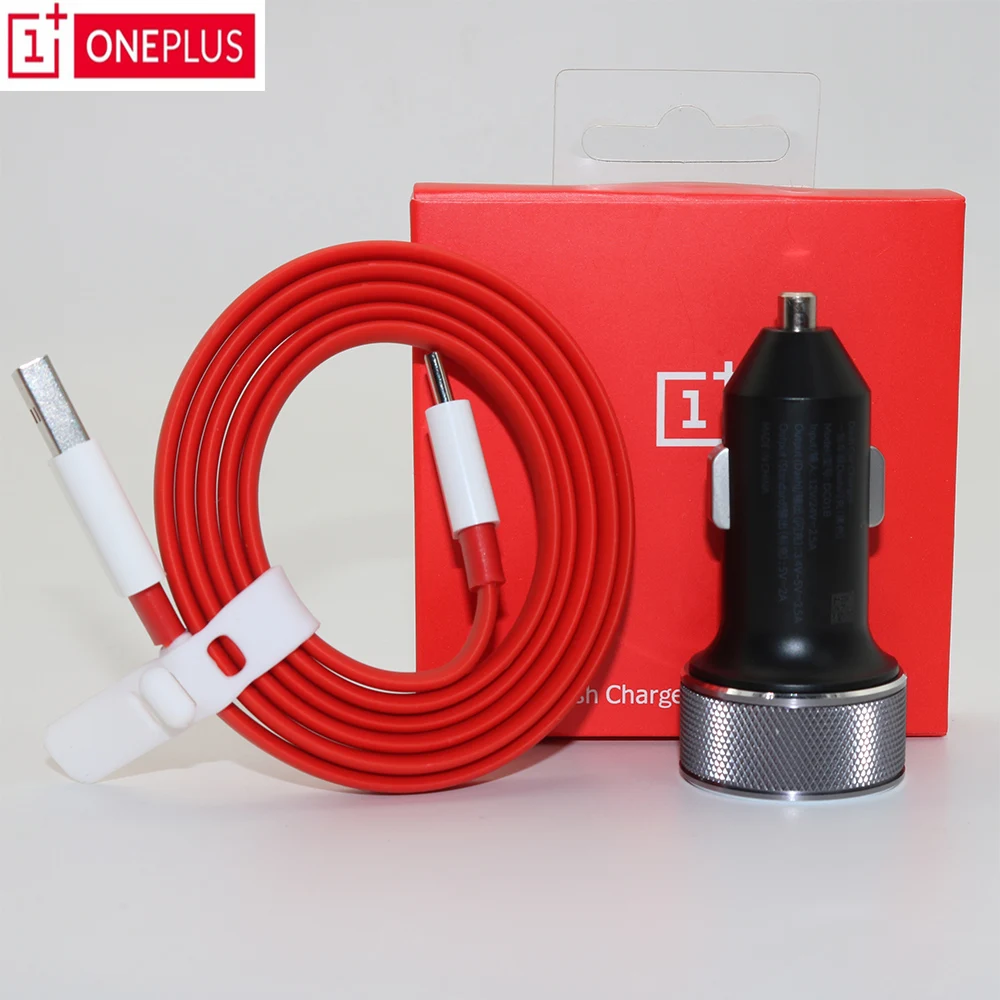 Оригинальное автомобильное зарядное устройство OnePlus 6 Dash, быстрая зарядка one plus 6t 5t 5 3t 3, смартфон 150 см, кабель usb 3,1 type C - Цвет: carx1m cable pack