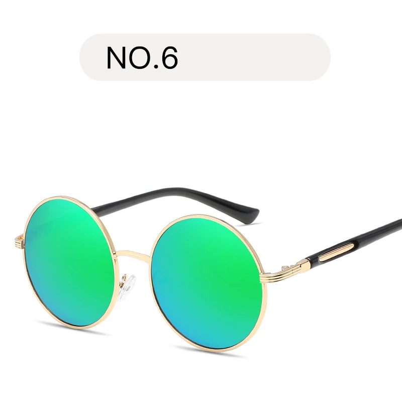 Кошачьи глаза, женские солнцезащитные очки для женщин, Винтажные Солнцезащитные очки, круглые женские солнцезащитные очки, oculos de sol feminino - Цвет линз: 6-Gold.Green