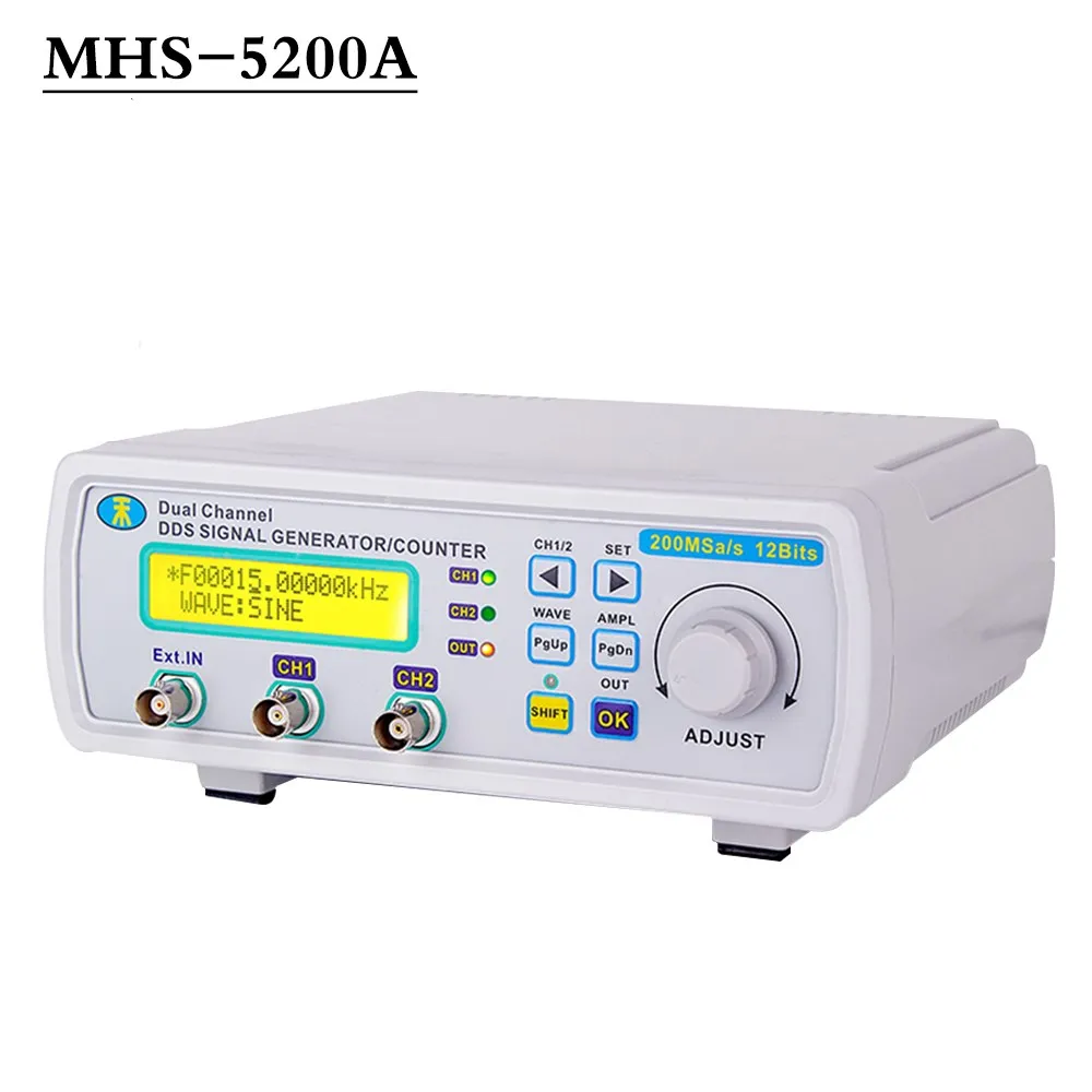 MHS5200A Высокоточный Генератор функция генератор двухканальный цифровой частоты
