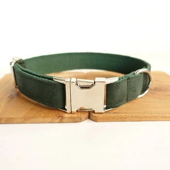 

Comfortable Dog Collar 5 sizes special self-design custom Engraved metal buckle retailing THE GREEN DAY UDC019