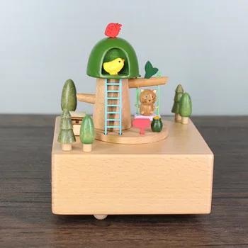 

Summer Creative Gift Birthday Gift Music Box Music Box Home Decoration Wooden Crafts