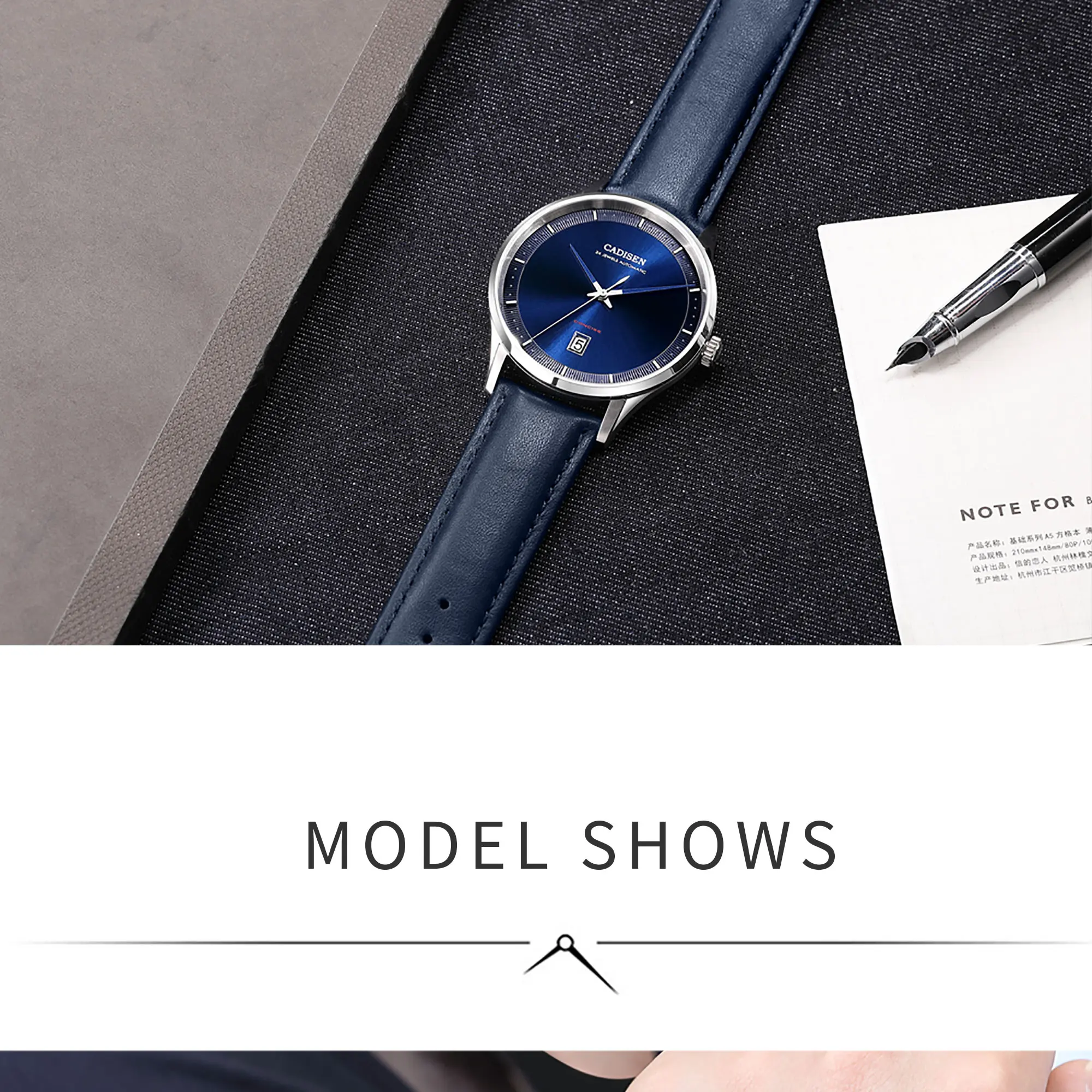 CADISEN Лидирующий бренд механические часы для мужчин автоматические часы сапфировое стекло Циферблат Бизнес водонепроницаемый наручные часы Reloj Hombre+ коробка