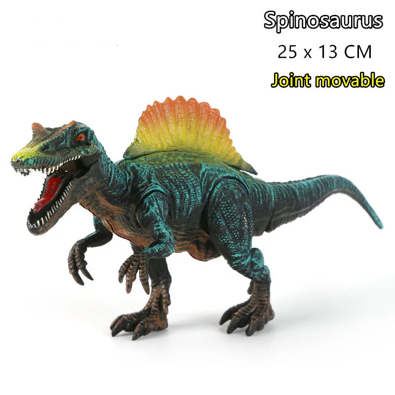 1 шт., 20-28 см, модель подвижного динозавра, Парк Юрского периода, детские игрушки, T-REX, трицератопс, Брахиозавр - Цвет: B