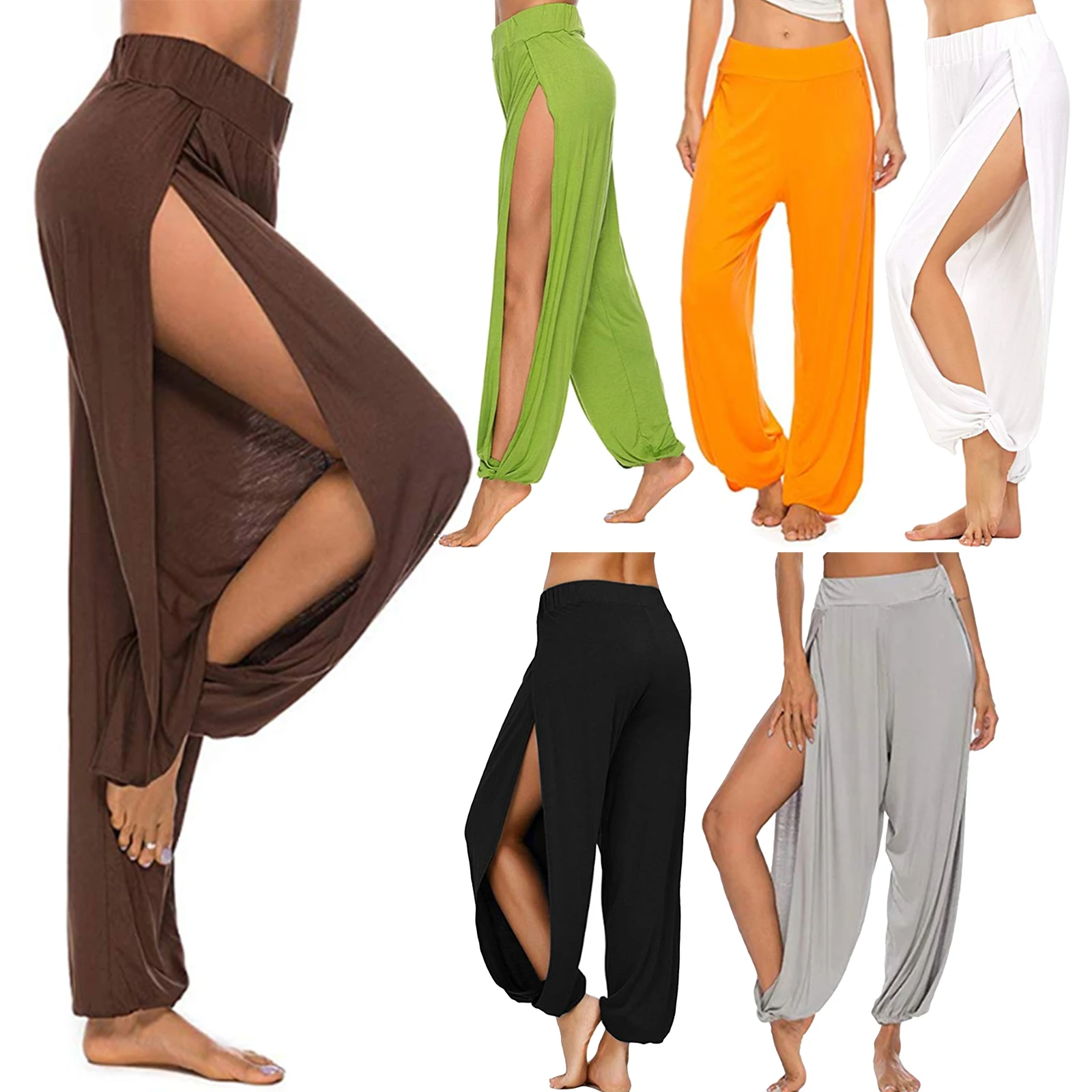 Vrouwen Hoge Taille Yoga Leggings Side 