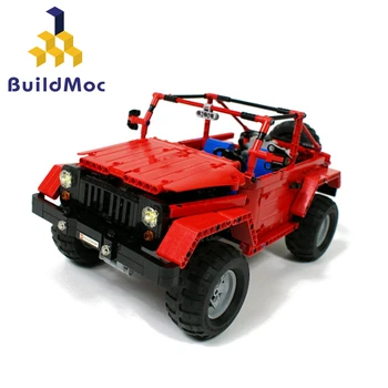 

Buildmoc Technic Car RC Toys MOC-0015 Jeeps Wrangler Rubicon Car Assembly Car Model Kids Christmas Toys Building Blocks