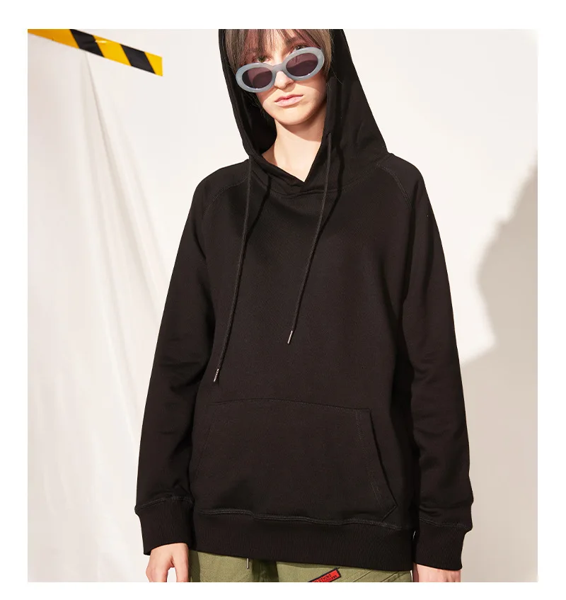 Winter Autumn Hooded Cotton Casual Sweatshirts Solid Color Sweatshirt DIY Men Women with The Same Paragraph Plus Size Hoodies