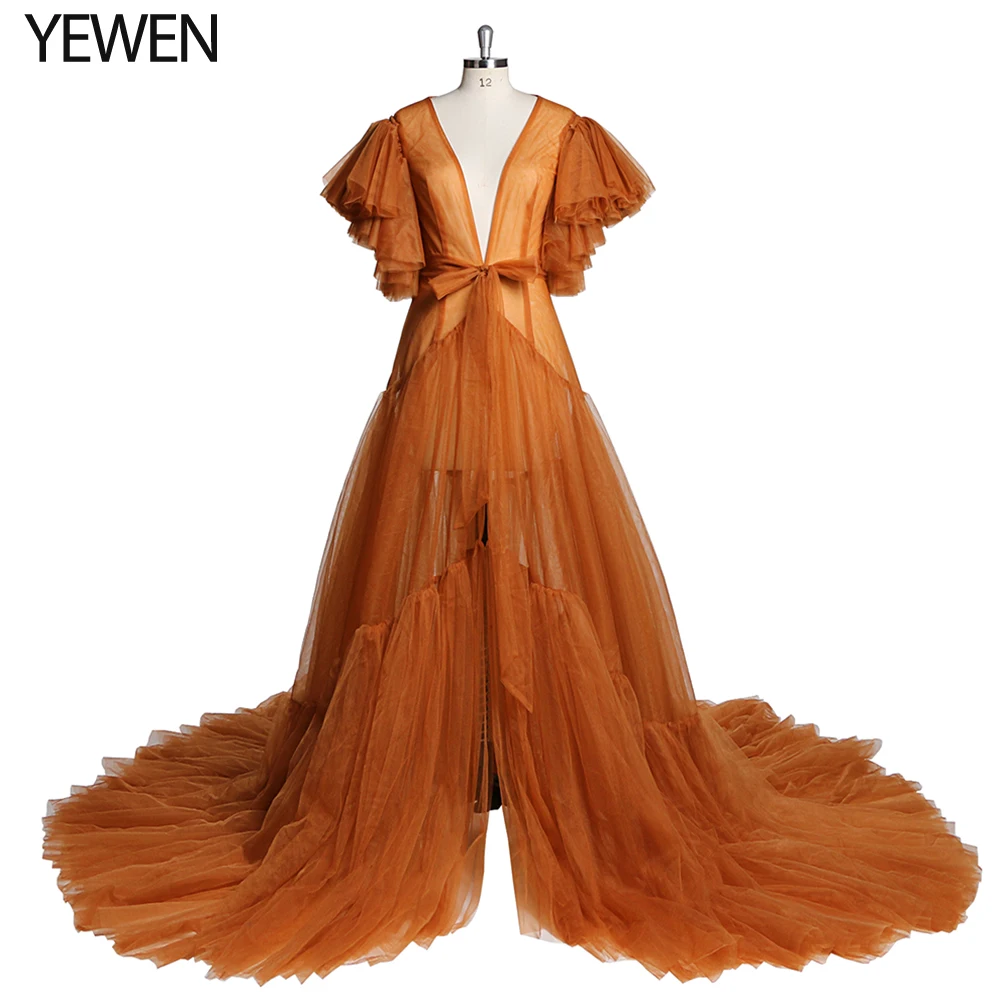 black ball gown Autumn Color Maternity Dress for Photo Shoots Evening Dress Bridal Gown Plus Size YEWEN Custom Colors party gown Evening Dresses