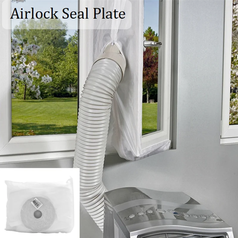 Sale Placa de sellado de AirLock para ventana de 3m, cubierta de aire acondicionado, deflector suave, sello de ventana para todas las unidades de aire acondicionado móviles glL358yZQ