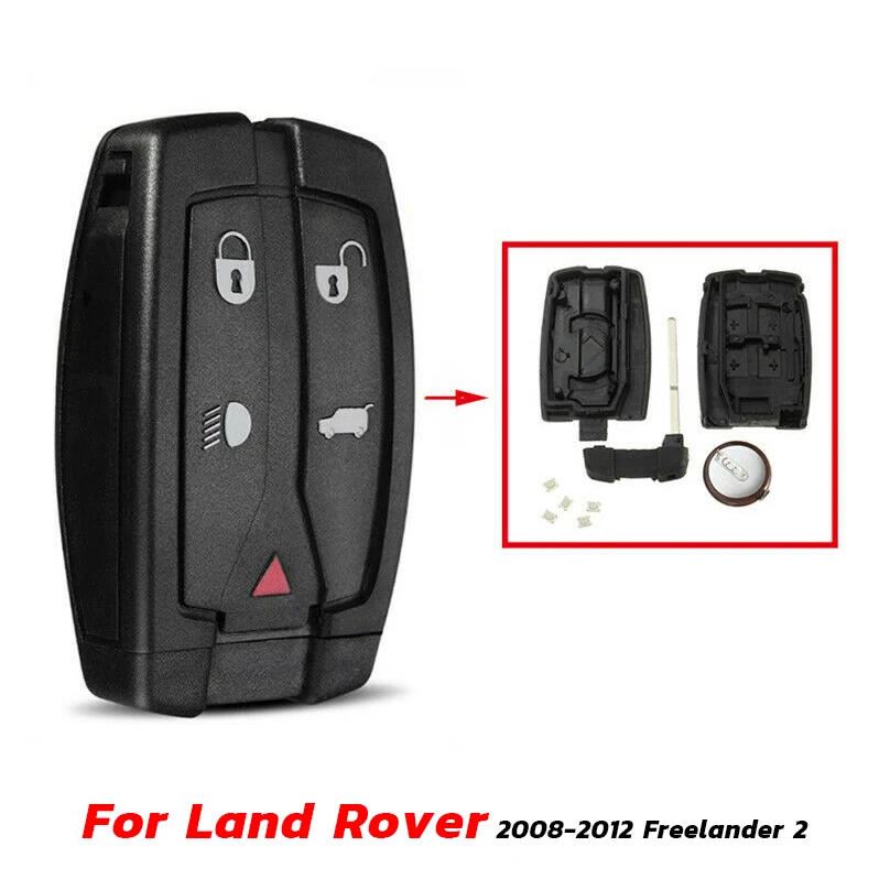 1 шт. 5 кнопок дистанционного брелока оболочки чехол с лезвием для Land Rover freelander 2