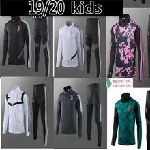 N98 детская тренировочная куртка, пальто 19/20 г. Новая футбольная Джерси juvees, домашняя одежда Ronaldo DE LIGT RABIOT, Детский комплект с курткой, Футбольная майка