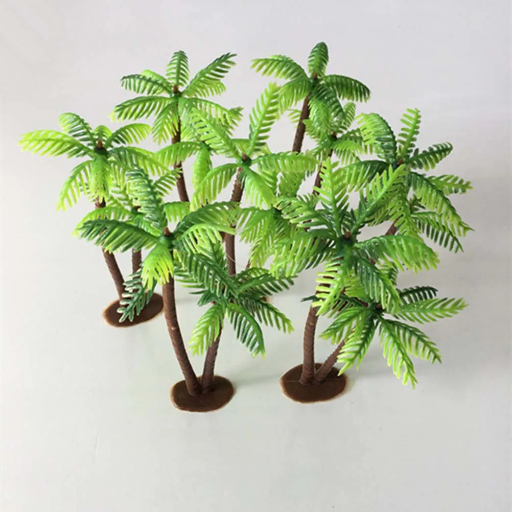Miniature Artificial Palm Tree Bonsai for Aquarium and Cake Decoration