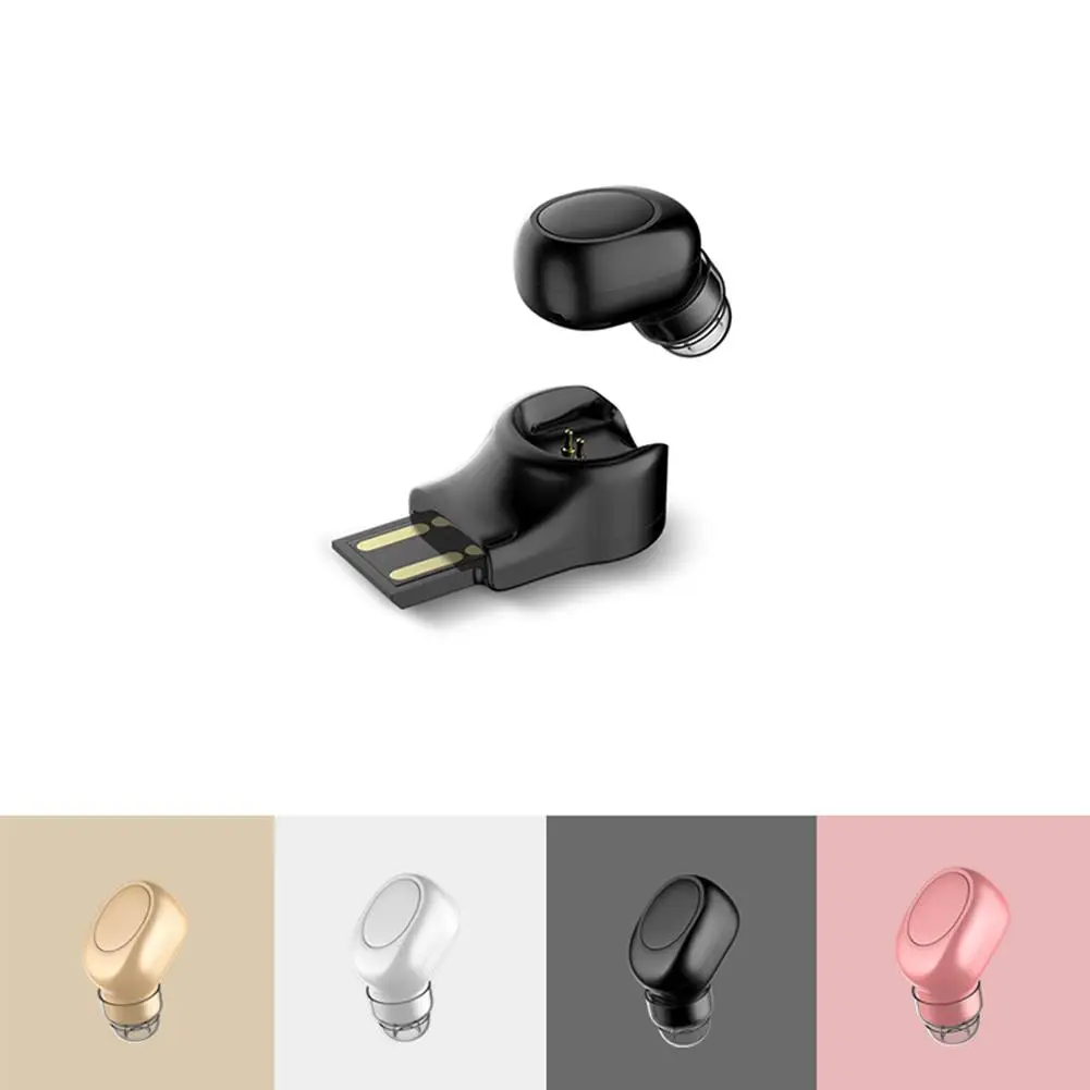 

1Pc Mini Car Hands Free Call USB Charger Mini Wireless Bluetooth In-Ear Earphone Built-in Mic