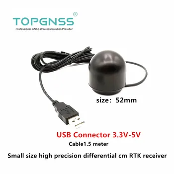 

New small RTK module USB GPS receiver GNSS Beidou GLONASS GALILEO Waterproof differential centimeter level